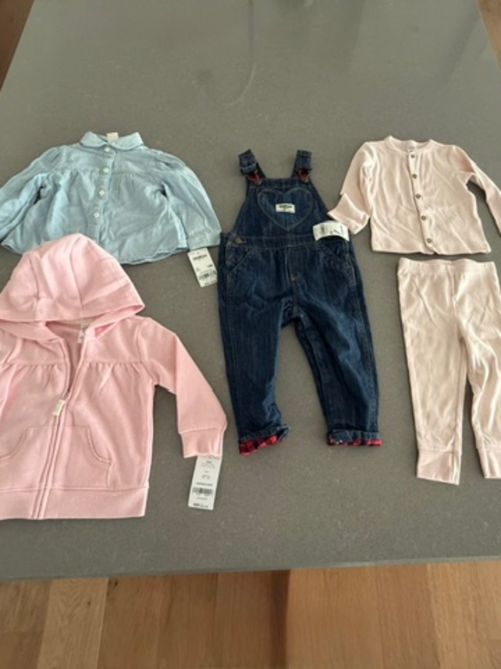 NWT Little Girl Cold Weather Carter's & OshKosh 12M Girl Bundle ($106 value) NEW